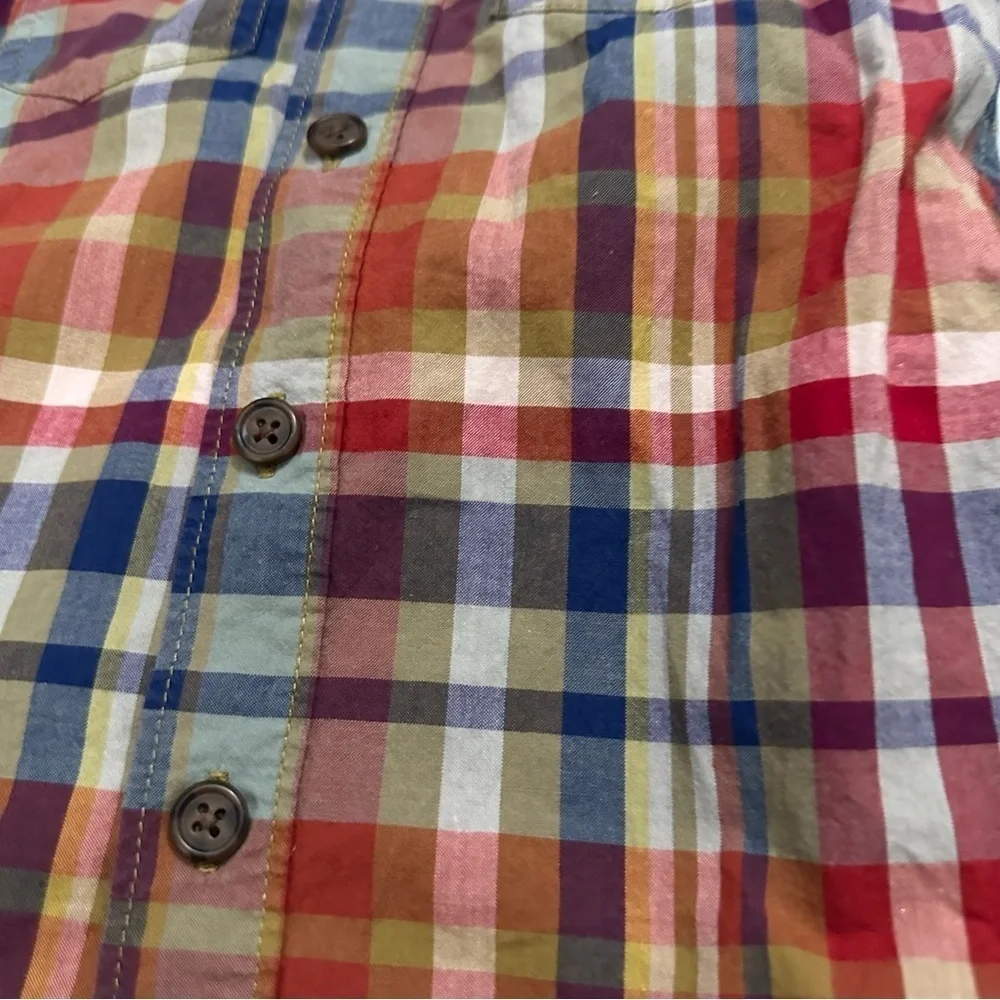 Plaid Button Down Shirt for Kids - Red, Blue, Cream